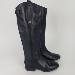 Sam Edelman Penny Women's Leather knee high Riding Boots Size  4.5